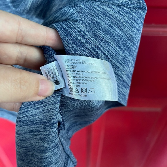 Large Blue Short Sleeve Button Up Polo Greg Norman - Picture 4 of 8